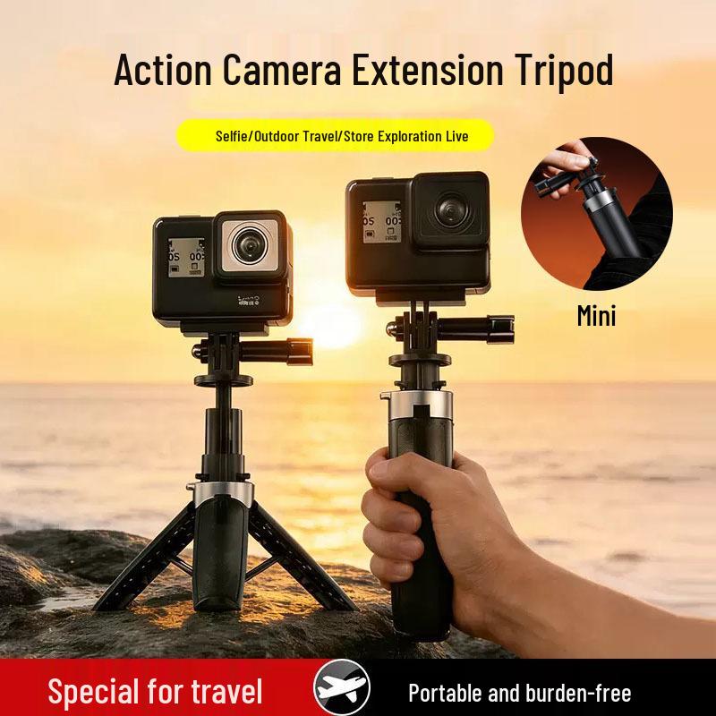 X30 Sports Camera Selfie Stick with One-Button Pop-Open Tripod and Extendable Mount