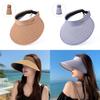 Summer Sun Protection Hat With Large Brim For Outdoor Activities In Breathable Paper Mesh Fabric