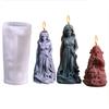Halloween Zombie Couple Candle Silicone Mold 3D Zombie Skull Craft Resin Gypsum Cement Mold Holiday Party Gift