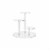 Hexagon Stepped Display Stand High CrystalLike Appearance Clear Acrylic Riser