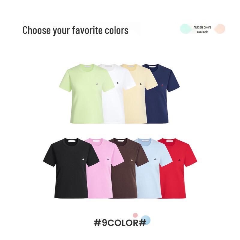 Navigare Women's Basic Short Sleeve Knit T-Shirt