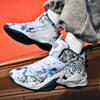 New Mesh Basketball Shoes Male and Female Couples Student Older Children Sports Shoes Actual Combat Shoes Basketball Shoes Combat Boots 2025