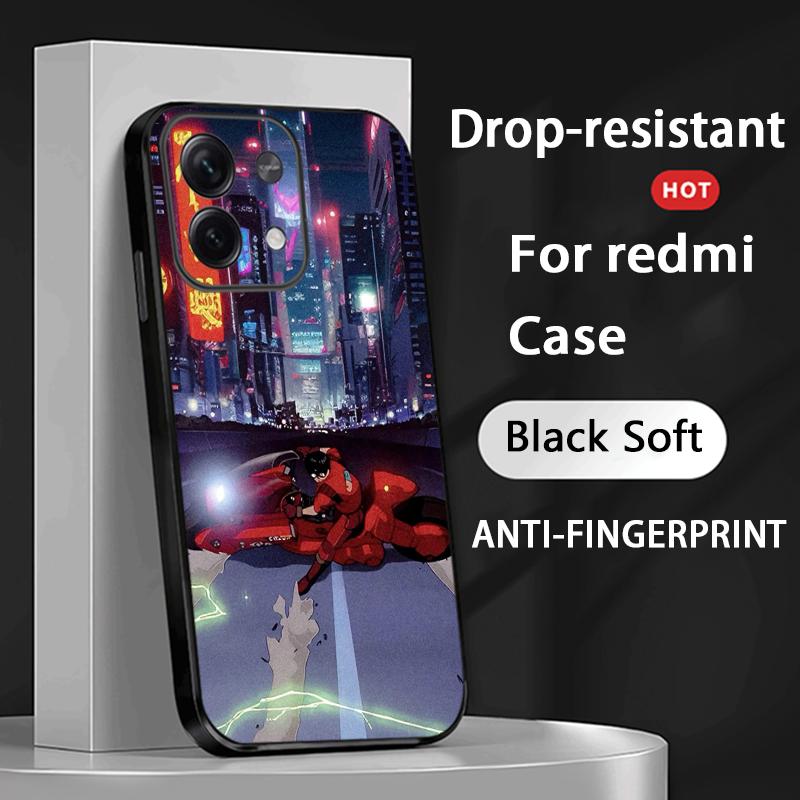 Akira classic japan anime pattern Phone Case For Redmi Note 14 13 12 11 Pro Plus S 5G 14C A3 Soft Black Phone Cover