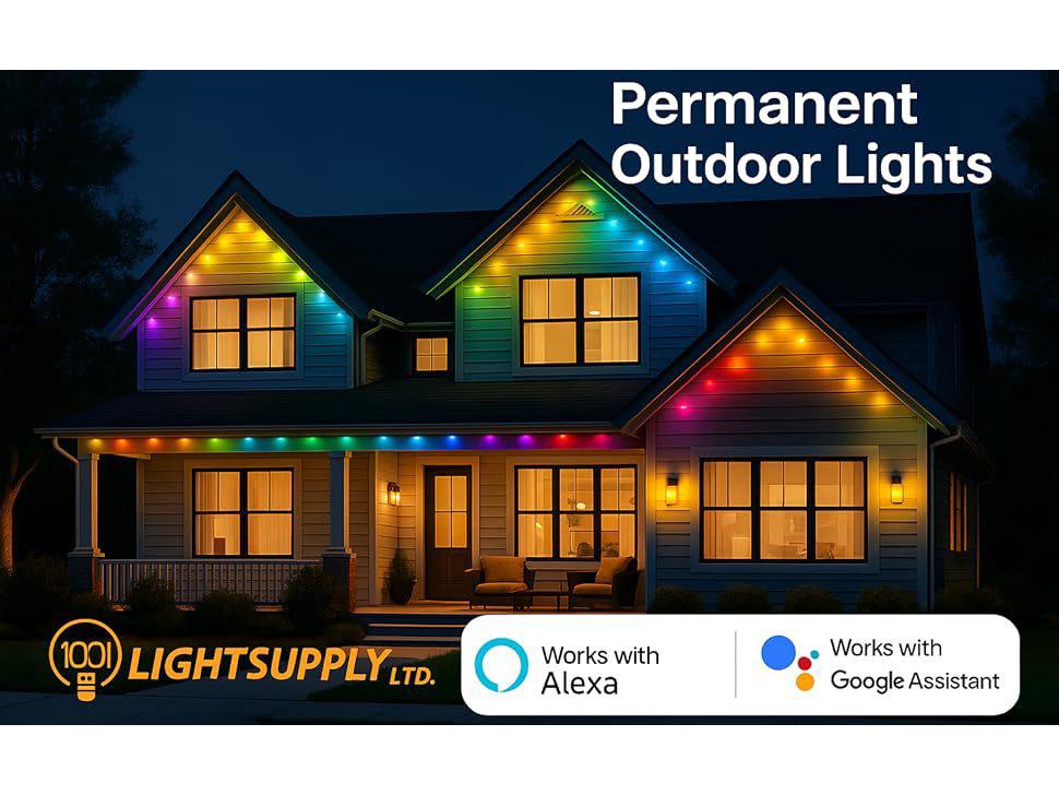 Smart Bluetooth Neon Strip Outdoor Wall Light - Color-Changing PVC Atmosphere Lighting