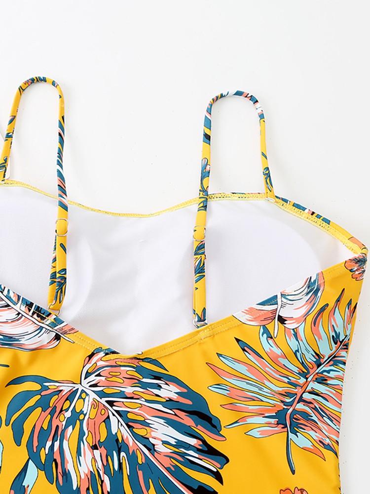 Summer Beach Wear Slimming Bathing Suit Vintage Print Women's Swimsuit One Piece Swimwear 2025 Women Sexy Monokini Suits