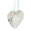 Heart Prism Ornaments Exquisite Polished Surface Hanging Heart Suncatcher Prism Pendant for Christmas Decoration Photographic Ornament Transparent