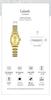 La Baoli Women's Exquisite Oval Dial Gold Watch with Steel Band - Trending Internet Celebrity Style