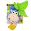 Sozzy 40cm Multi Function Baby Rattle Bell Crib Stroller Stuffed Monkey Hanging Toy Early Educationa
