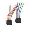 Universal Car Stereo Radio ISO Cable Adapter ABS Male Plug To Female Connector Wiring Harness Radio Accessories 4