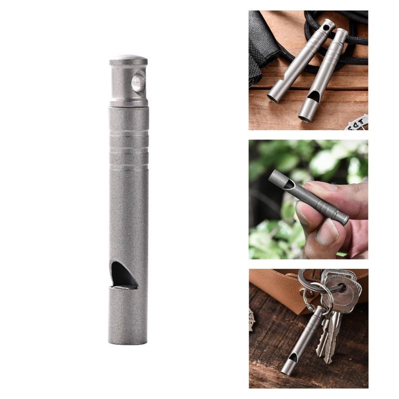 Loud Safety Whistle for Wilderness Exploration Emergency Portable Design Adjustable Suitable for Backpacks Keychains