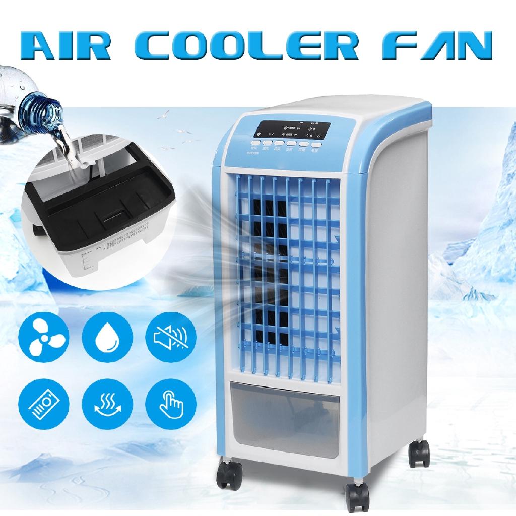 4L Multifunction Remote Control Air Conditioner Cooling Fan Timer Cooler Humidifier Purifier Adjust 3 Speed+4 Ice Crystal