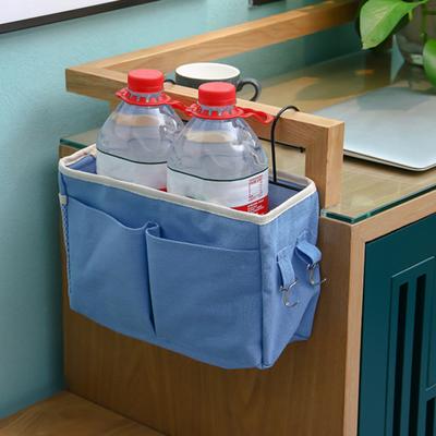Bedside Storage Hanging Bag with Sturdy Hooks Large Capacity Multiple Compartments Waterproof Lining Bunk Bed