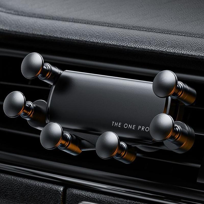 Uchwyt na telefon komórkowy do kratki nawiewu samochodowego, wspornik grawitacyjny, uniwersalny montaż dla telefonu komórkowego 4,7-6,7 cala, nawigacja GPS