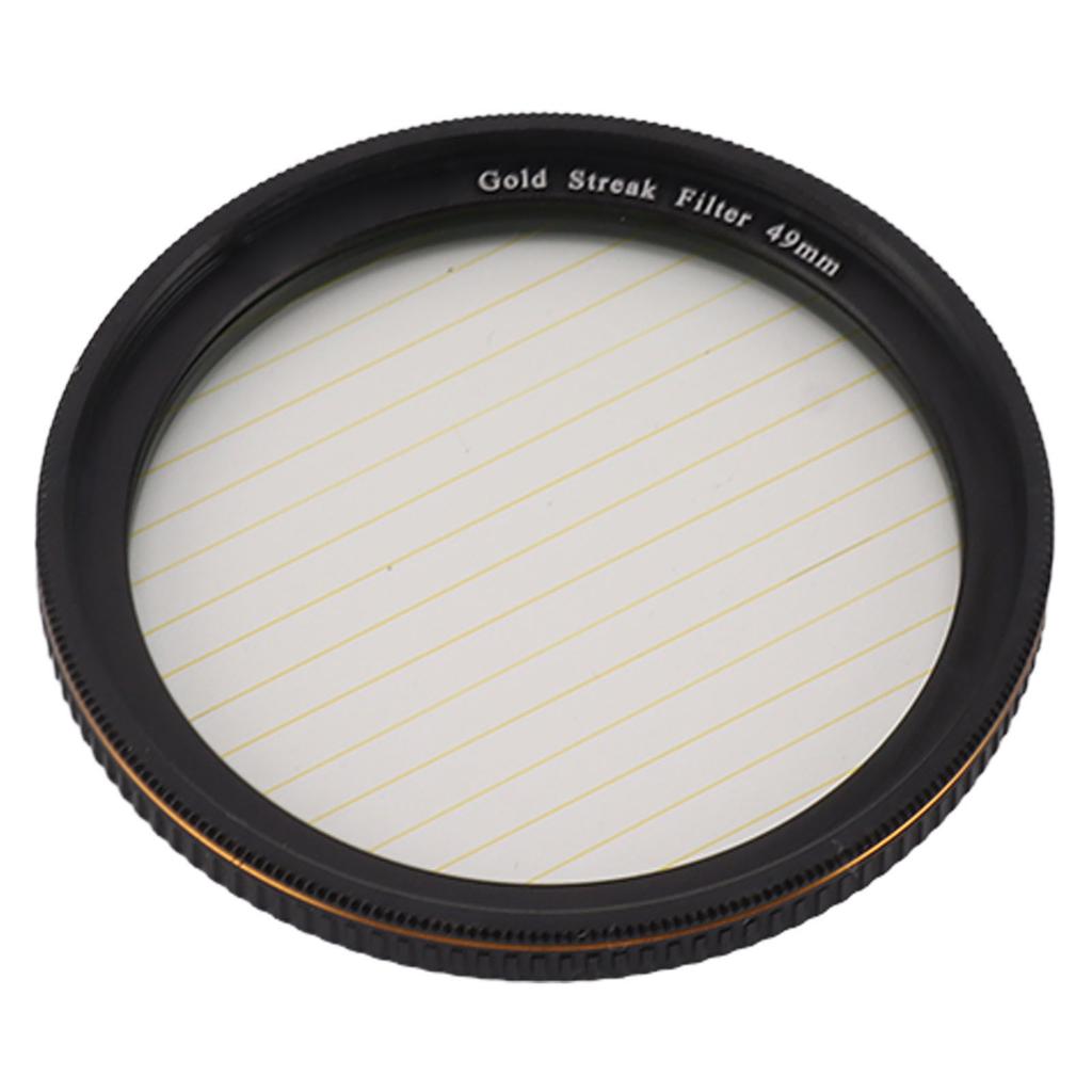 Gold Streak Filter Light   Effect Filter Optical Glass Camera Lens Filter with Case for Photography Nightshoot