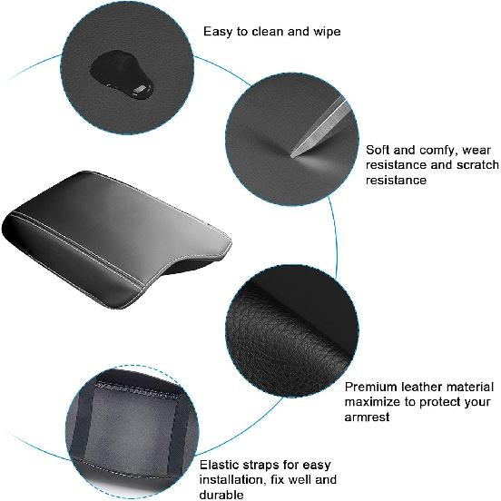 SXCY Fit for 2019 2020 2021 2022 2023 Ford Ranger Armrest Cover 2023 Ranger Center Console Cover 2023 Ranger Console Cushion Pad 2023 Ranger Seat Box