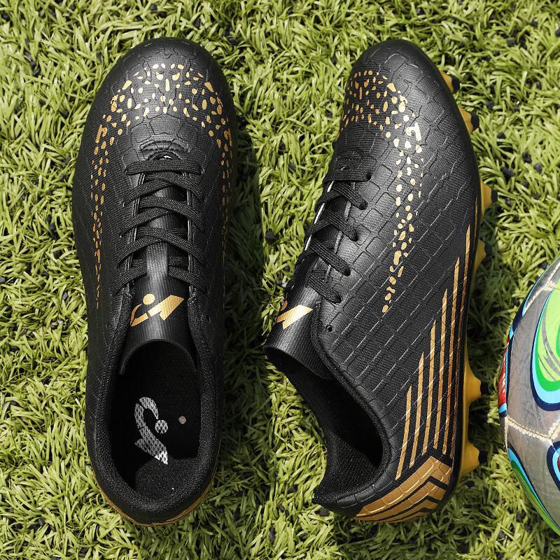 Fashion Men's Soccer Shoes FG/TF Non-Slip Soccer Cleats Training Shoes Ultralight Outdoor Sneaker Lace Up Casual Light Football Boots 45