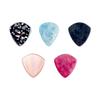 5Pcs Premiums Thick Guitar Picks Colorful Resins Musical Instrument Pick For Basses And Electric Guitar