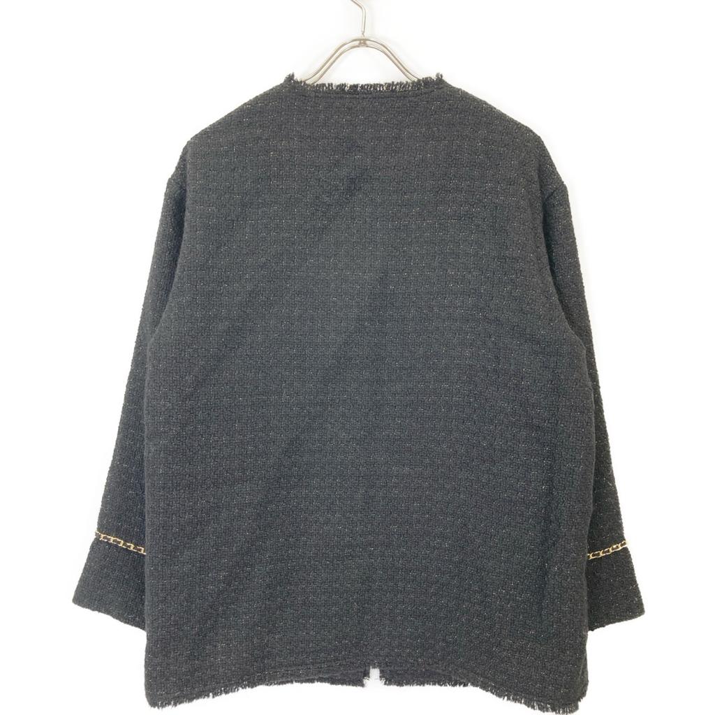 Louigedress LDZ1022107A0003 Black Tweet Jacket Jacket F blackUsed