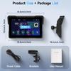 HD Waterproof Touchscreen Motorcycle CarPlay Monitor with Wireless CarPlay Android CarPlay GPS Android Bluetooth and Portable CarPlay Screen for