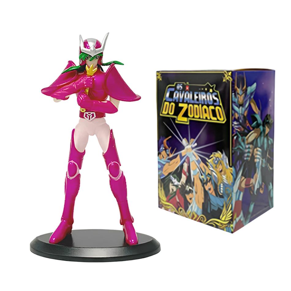 18CM Anime Figure Phoenix Ikki Hyoga Seiya Shiryu Standing Armor Model Children's Toys PVC Box Desktop Collection Decoration