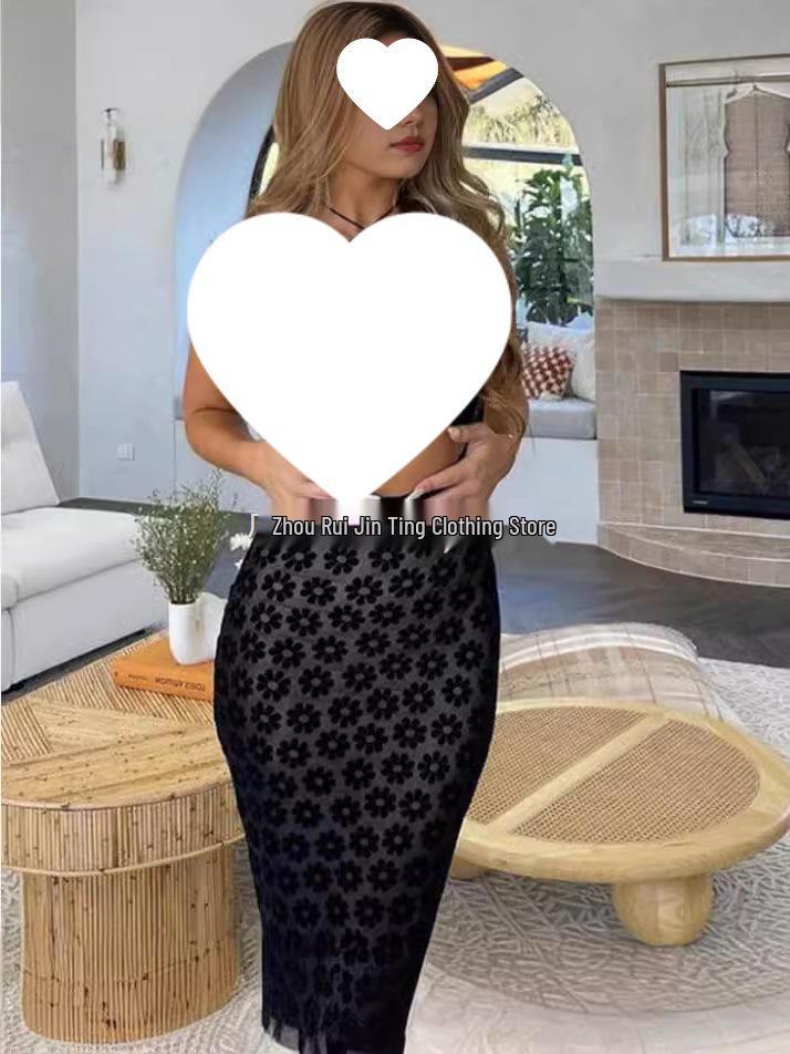 Halterneck Summer Sexy Cut-out Slim Fit See-through Dress for Women