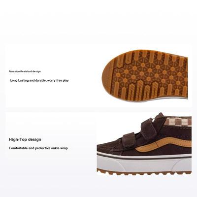 Mte Sk8-Mid Reissue Versatile Comfortable Durable High-Top Kids Skate Shoes Kids Sneakers Brown VN000D10BF2