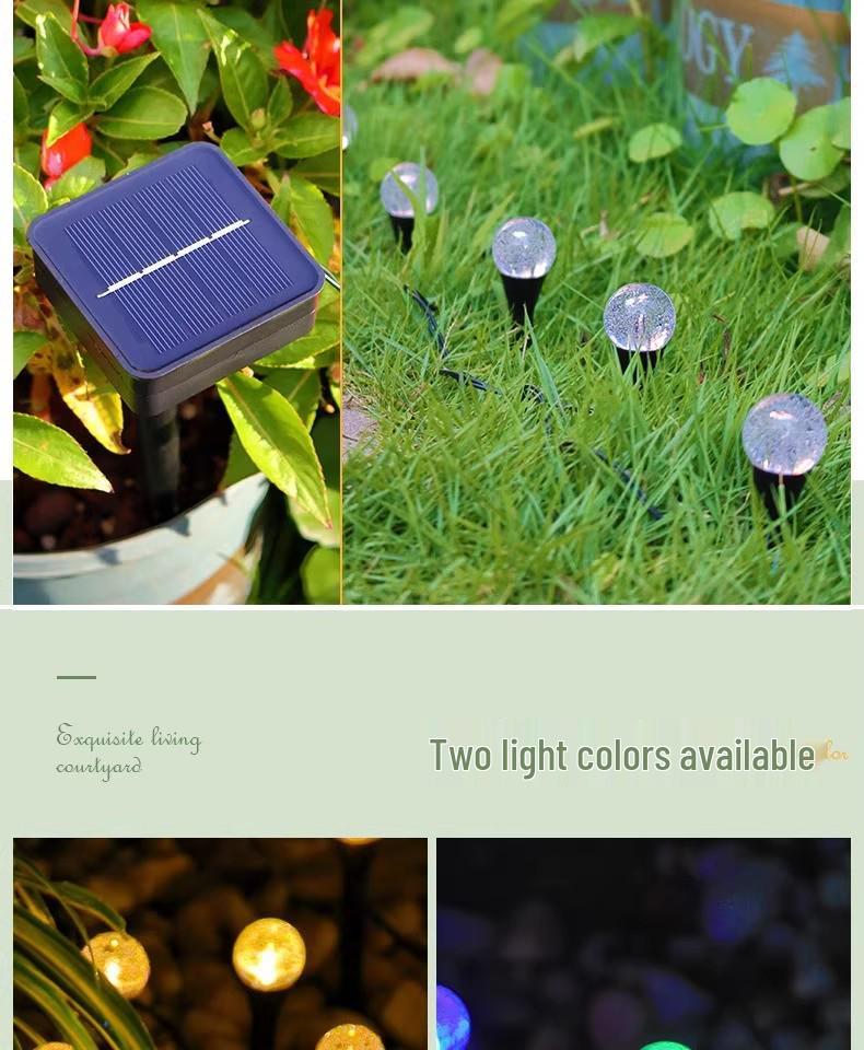 Solar-Powered Waterproof LED Mushroom String Lights for Outdoor Gardens