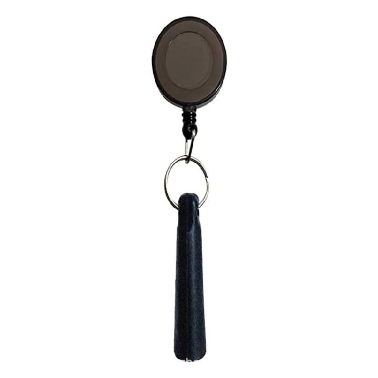 Elastic Pull Pen Sleeve with Key Ring Attachment Retractable Keychain Protects Pens from Damage in Backpacks and Desks