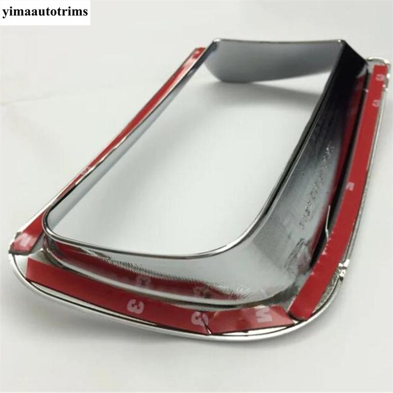 Front Rear Fog Lights Lamps Ring Cover Trim For Toyota Land Cruiser Prado FJ150 2014 - 2017 ABS Chrome Accessories Interior Kit