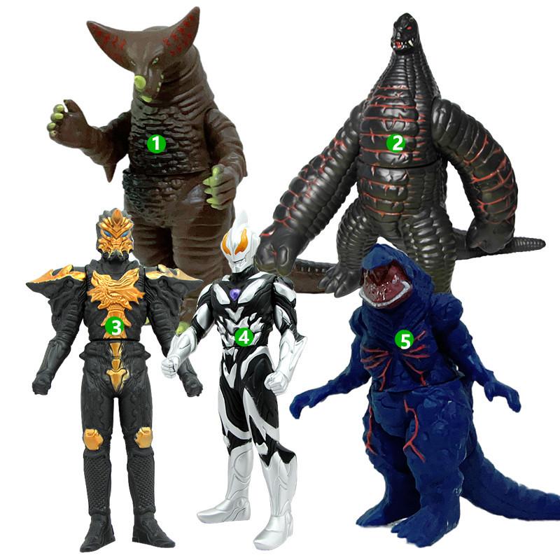 Official Ultraman First Gen Figure & Red King Soft Vinyl Monster Set