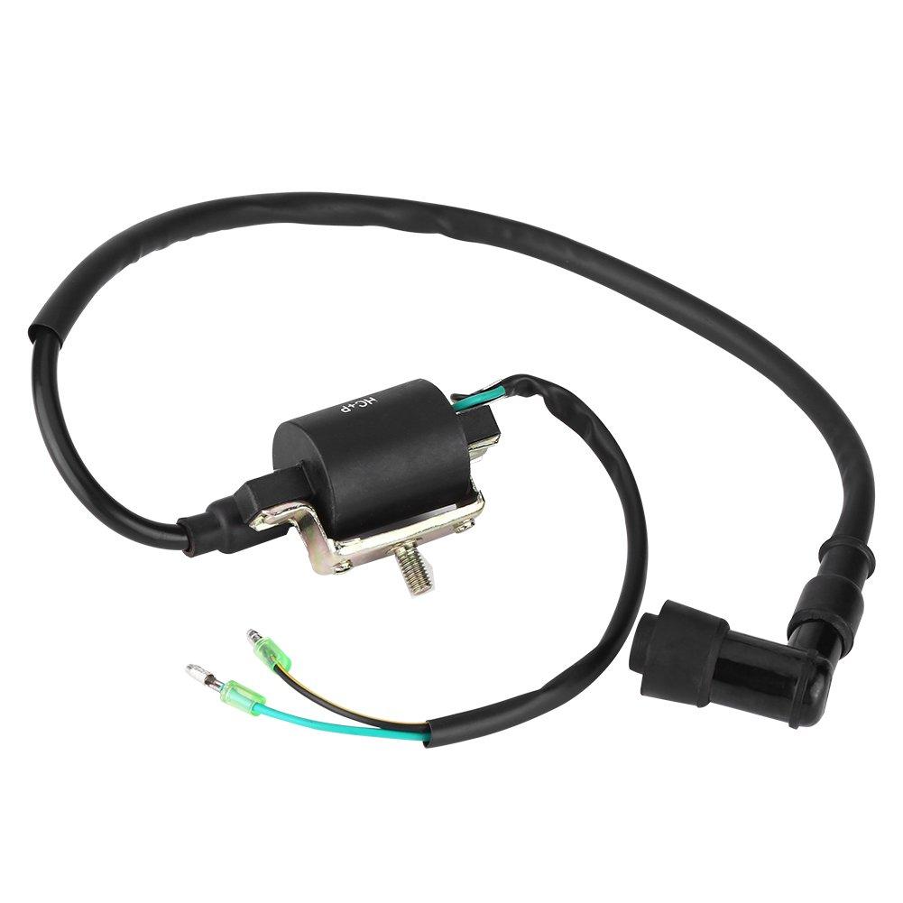 Qiilu Ignition Coil Motorcycle Ignition Coil 50CC 70CC 90CC 110CC 125CC Pit Dirt Bike ATV