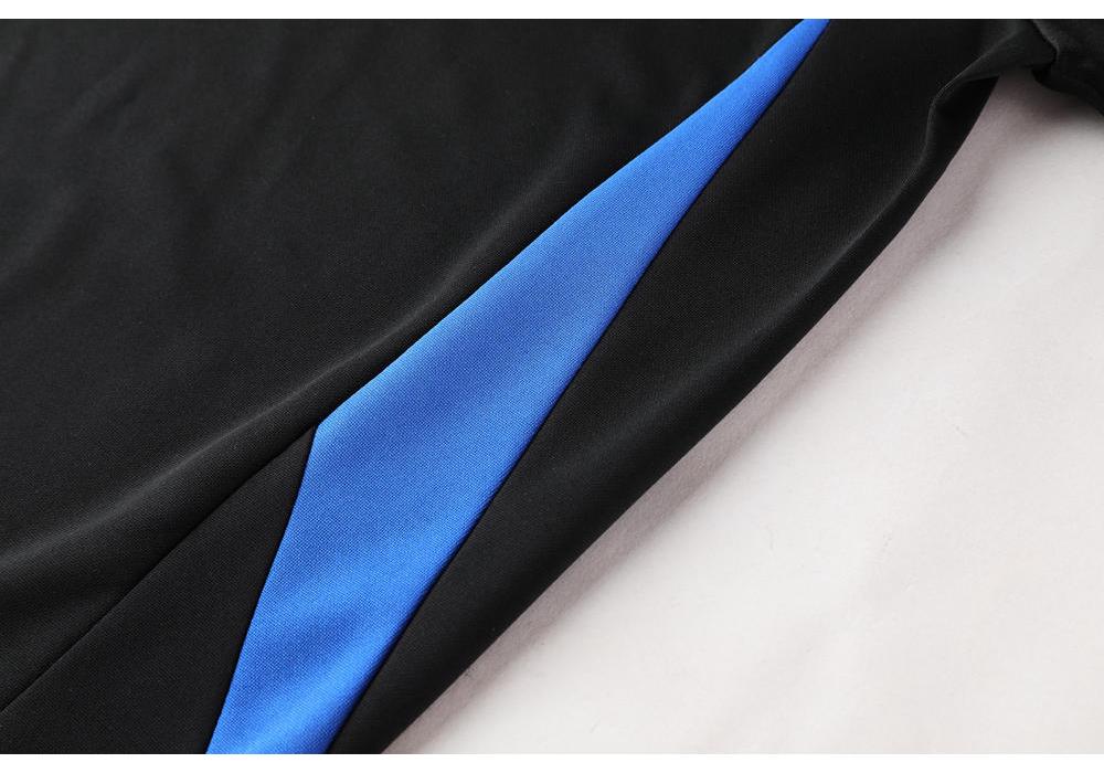Unisex Half-Zip Long-Sleeve Football Training Set for Kids & Adults