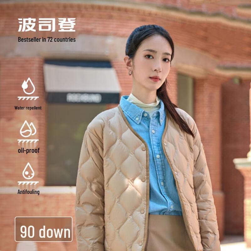 

Bosideng Women s Short Solid Baseball Collar Down Jacket B40131012 170/92A