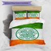 Celtic Football Club Crest Printed Pattern Duvet Cover Set – Includes 1 Duvet Cover and 2 Matching Pillowcases Bedroom Decor Christmas Gifts