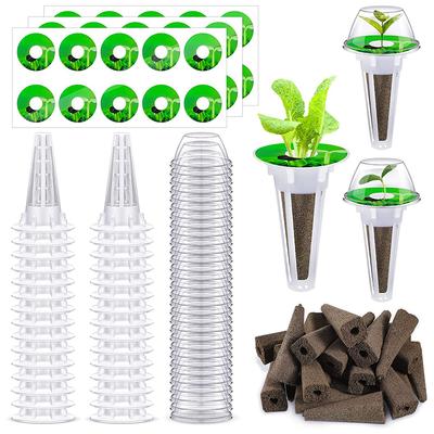 80/200PCS Seed Growing Kit Root Starter Hydroponic Soilless Cultivation Seedling Sponge Agricultural Nursery Growing System