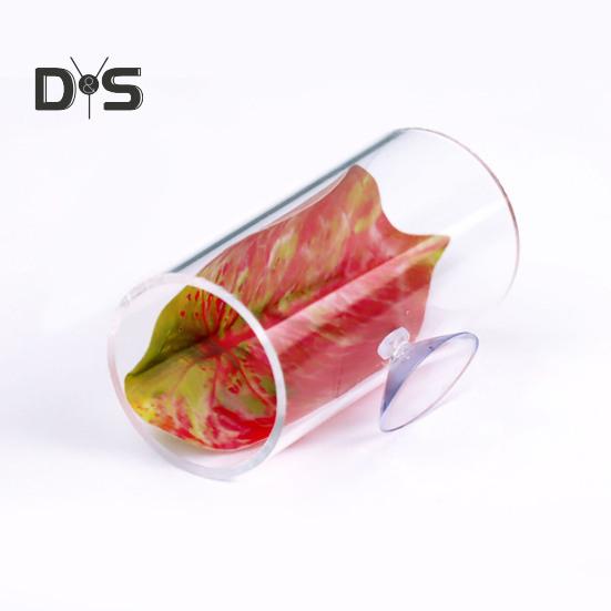 5 Pcs Betta Fish Leaf Pad with Suction Cup Plastic Plants Resting Hammock Fish Tank Accessories Aquarium Decor for Natural Habitat Spawning Breeding