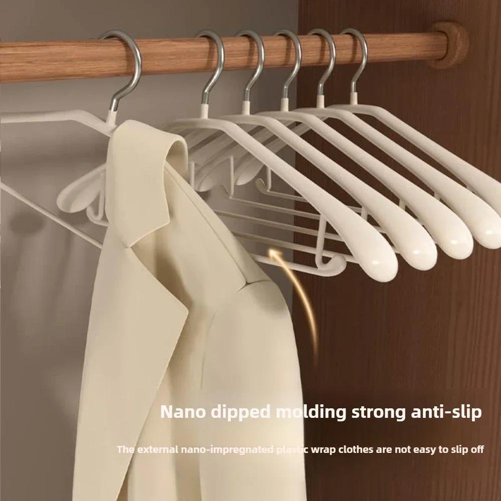 3pcs/5pcs/10pcs/30pcs/50pcs Wide Shoulder Seamless Hanger, Anti Slip, Strong Load-bearing, Suitable for Both Dry and Wet Use