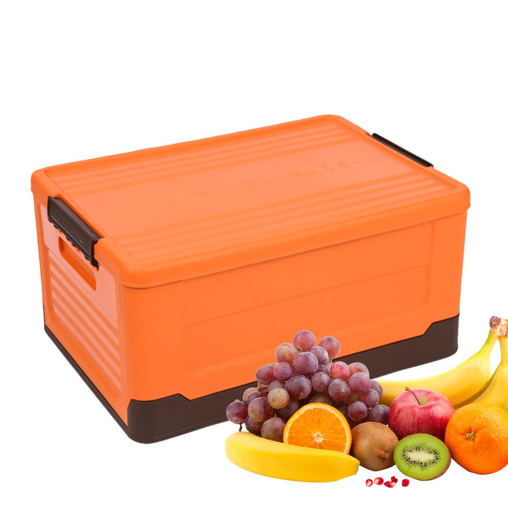 Bacs de rangement avec couvercles Boîtes de rangement pliables empilables Grands conteneurs de rangement Organisateur de placard Boîte de rangement pour jouets vêtements Pour