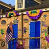 Large Mardi Gras Decorations with Comedy Tragedy Face Mardi Gras Float Mask Cutouts for Themed Party Prom Supplies-9 Pcs