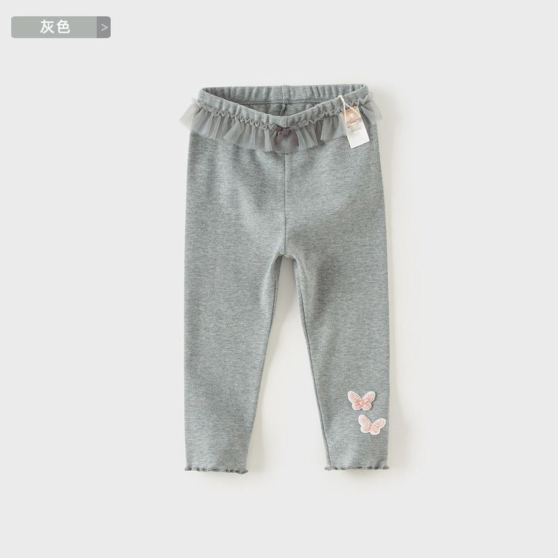 David Bella Girls Leggings Spring New Style Children s Elastic Antibacterial Long Pants Stylish Pants for Baby Girls Toddlers