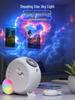 Bluetooth Starry Sky Projector Night Light with Multi-Pattern Effects for Bedroom and Live Room Ambiance.