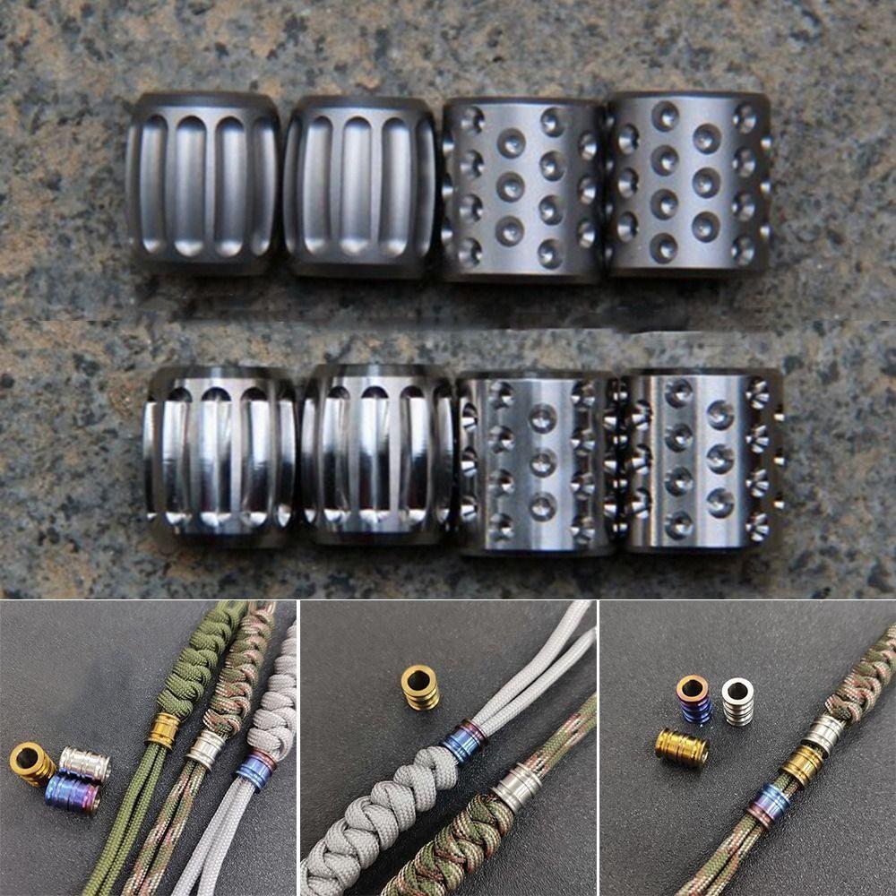 Multiplestyles Outdoor Titanium Alloy Beads Camping Knife Flashlight Gadgets EDC Multi Tools
