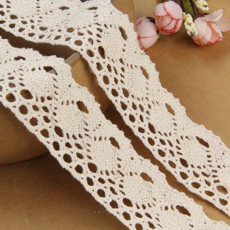 New Lace Accessories Decorative Handmade DIY Material Pack Embroidery Cotton Sewing Lace Belt Apparel Sewing Supplies