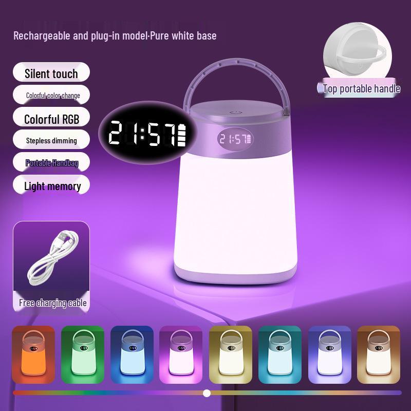 LED Night Light with Remote - Baby Sleep & Eye Protection Bedside Lamp for Breastfeeding & Children's Room