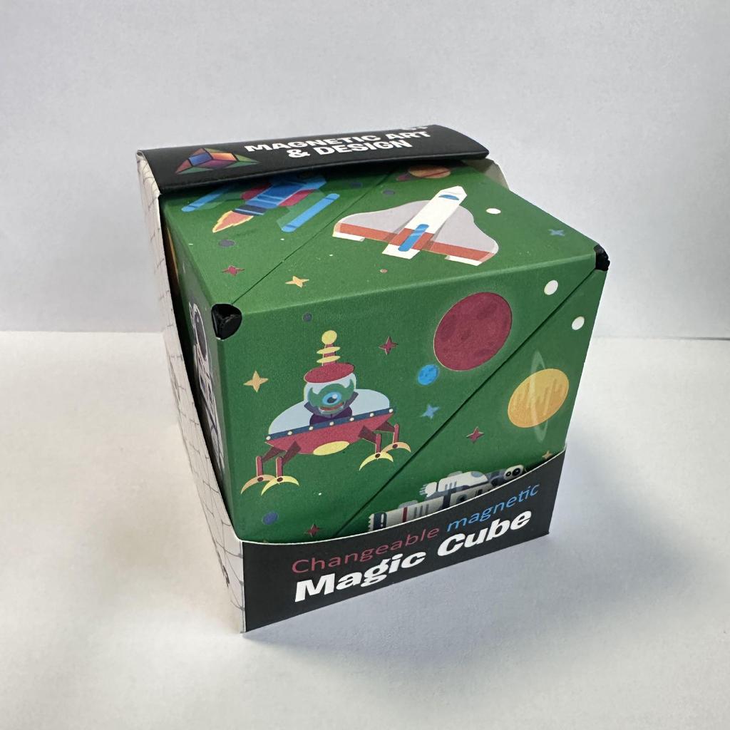 Cub Geometric Magnetic 3D - Jucărie Educativă pentru Copii și Ameliorator de Stres