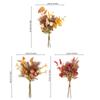 Autumn Bouquets Artificial Rose Flowers Silk Maple Leaves Fall Decoration DIY Flower Arrangement for Wedding Home Garden
