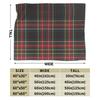 Plaid Stewart Black Tartan Blanket Flannel Decoration  Portable Lightweight Thin Throw Blanket for Bed Bedroom Rug Piece