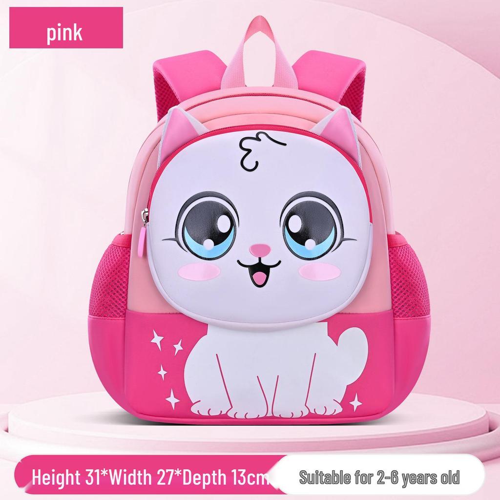 2025 Kids' Lightweight Cartoon Backpack for Ages 6-12 with Spine Protection and Double Shoulder Straps