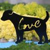 Dog Silhouette Outdoor Garden Metal Decoration Personality Creative Desktop Decorations