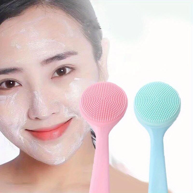 Facial Brush, Facial Massage, Anti-Black, Portable Skincare Tools Facial Brush Silicone Brush Facial Cleansing Massage Brush